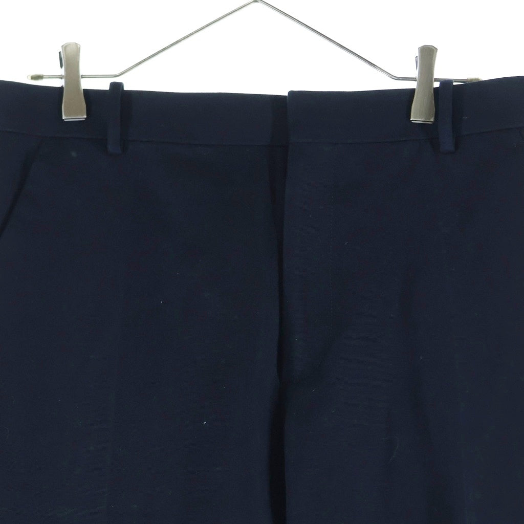 BOTTEGA VENETA(ボッテガヴェネタ) 23SS Cotton Canvas Lace-Up Pants コットンキャンバスレースアップパンツ ハイウエストサイドレーストラウザーズ 729196V0BT0 ネイビー