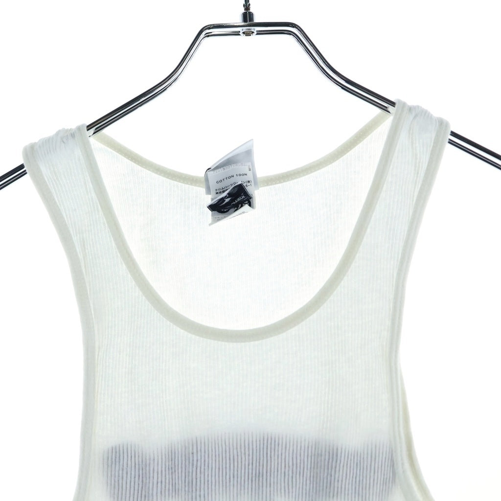 CHROME HEARTS(クロムハーツ) OLD Back Floral Cross Scroll Tank Top オールド バックフローラルクロス スクロールラベル タンクトップ ホワイト