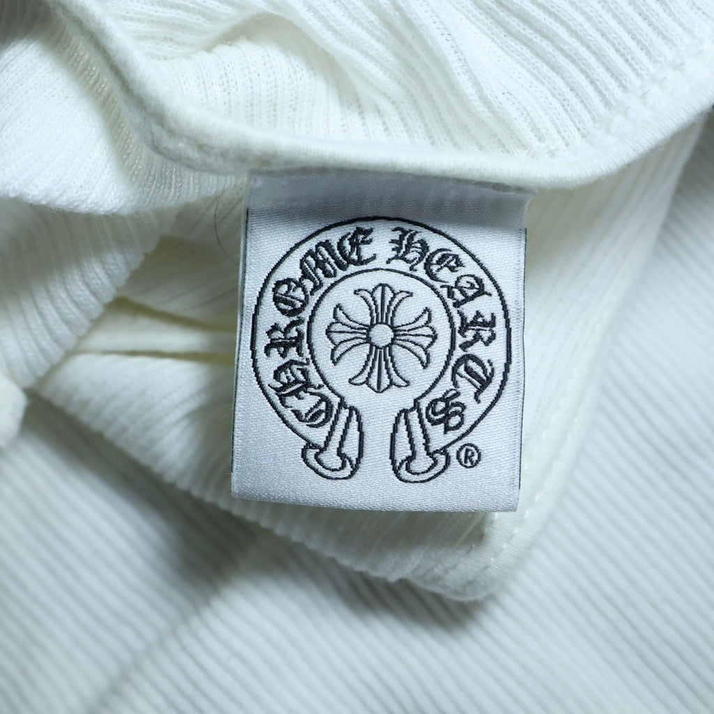 CHROME HEARTS(クロムハーツ) OLD Back Floral Cross Scroll Tank Top オールド バックフローラルクロス スクロールラベル タンクトップ ホワイト