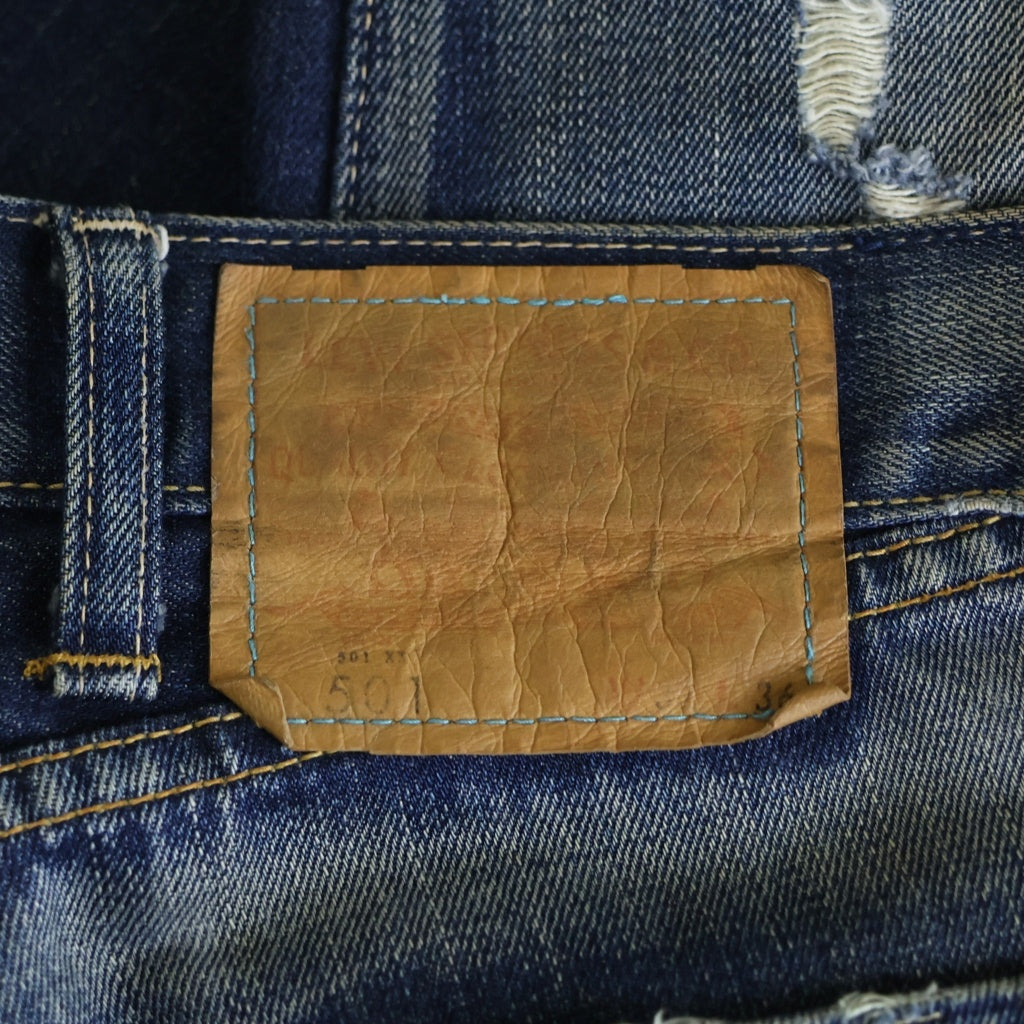 Levi's VINTAGE CLOTHING(リーバイス ビンテージ クロージング) LOT 66501 BIG E Lowlise Customized ビッグE ローライズカスタマイズド 復刻 2005年製 フライデニムパンツ J22 J29608 1105