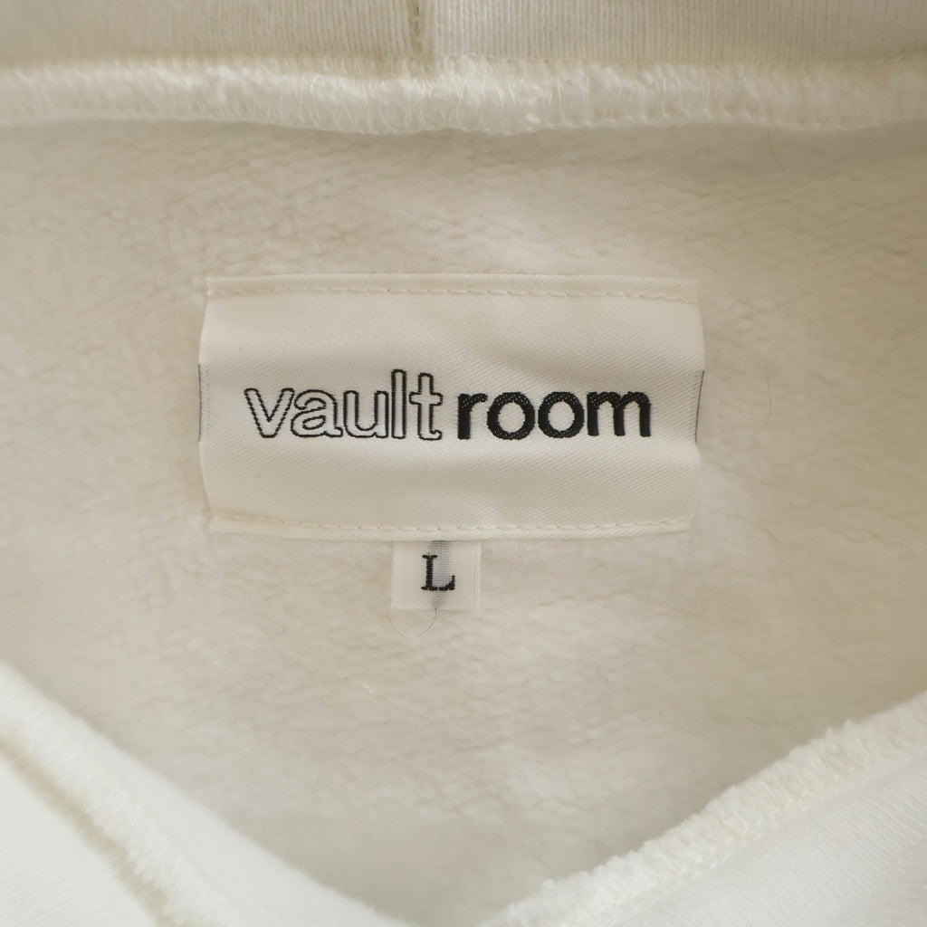 VAULTROOM(ボルトルーム) OGL OLYMPUS GEKI LOW HOODIE オリンパスゲキローフーディー ロゴ刺繍プルオーバースウェットパーカー ホワイト