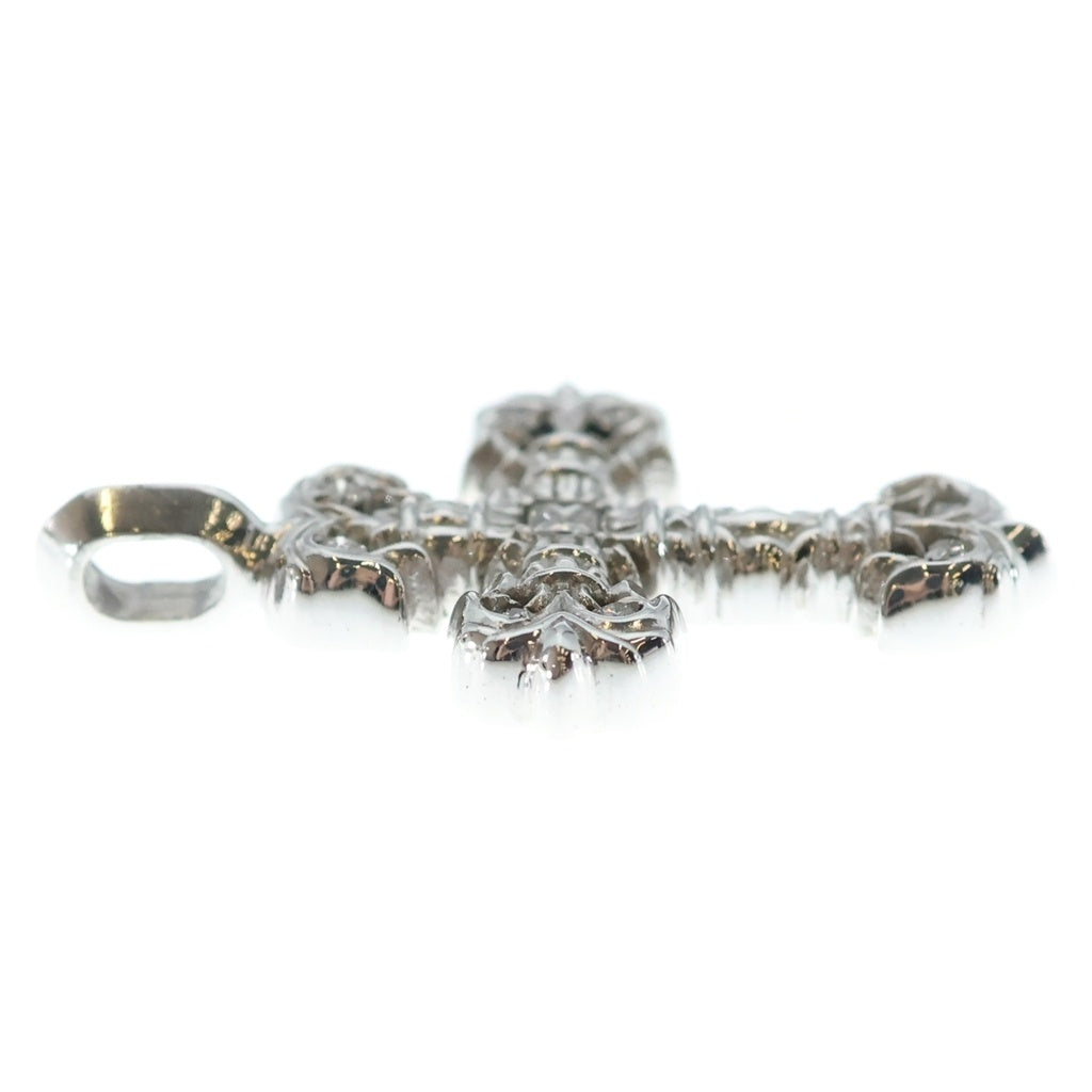 CHROME HEARTS(クロムハーツ) 18KWG CHARM FILIGREE TINY P DMND タイニーフィリグリー PAVEダイヤ シルバー ネックレストップ ホワイトゴールド
