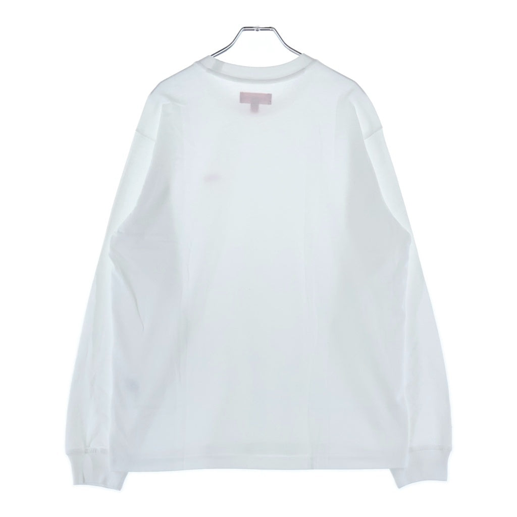 SUPREME(シュプリーム) 24SS Small Box Logo L/S Tee スモールボックスロゴロングスリーブTシャツ ロゴ刺繍クルーネック長袖Tシャツ ホワイト