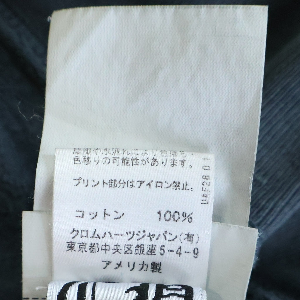 CHROME HEARTS(クロムハーツ) SWTSHRT PLVR バックアーチロゴ 袖フローラル クルーネックプルオーバースウェットトレーナー ブラック