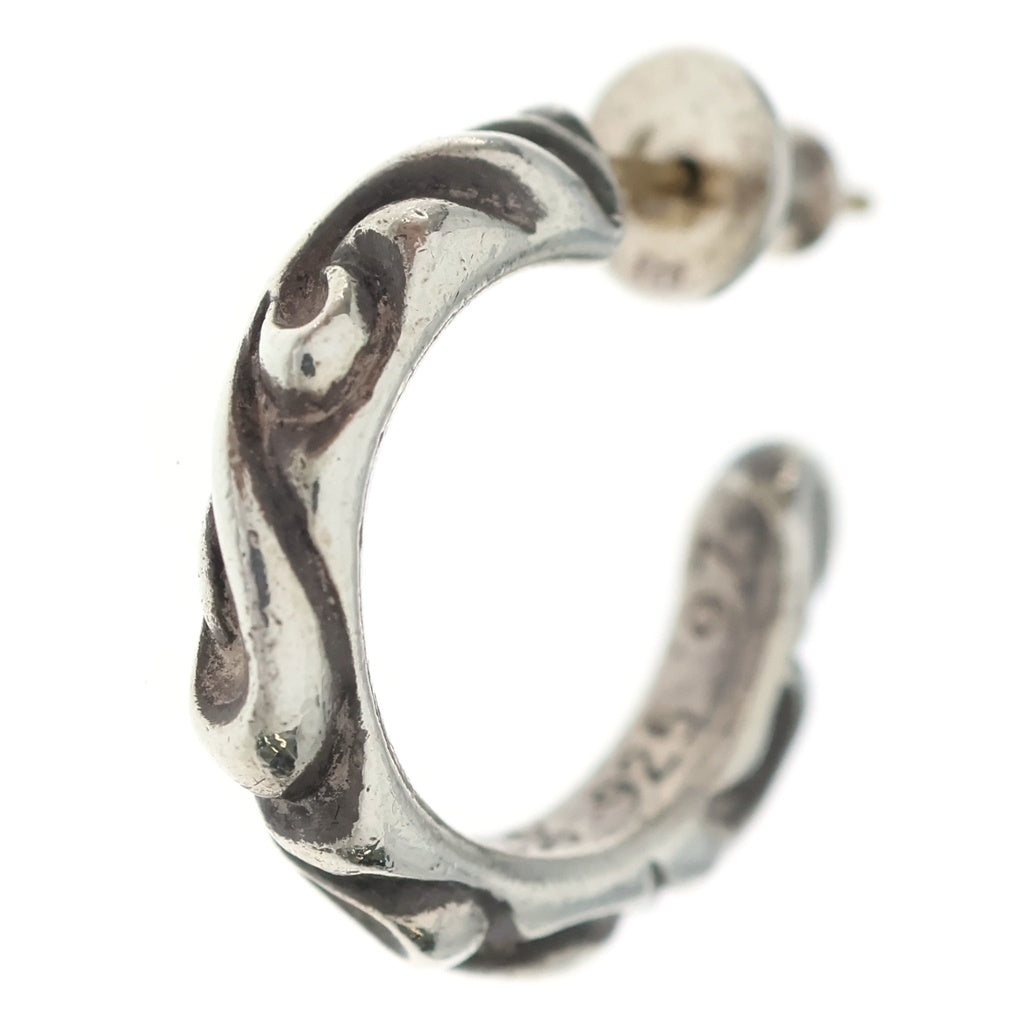CHROME HEARTS(クロムハーツ) HOOP SCROOL スクロール フープピアス シルバー BCA102