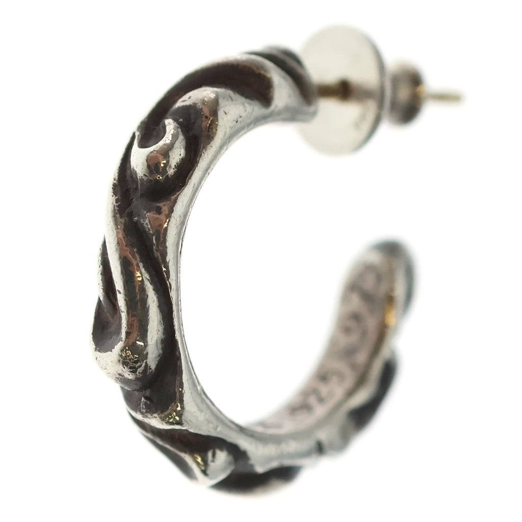 CHROME HEARTS(クロムハーツ) HOOP SCROOL スクロール フープピアス シルバー BCA102 レディース