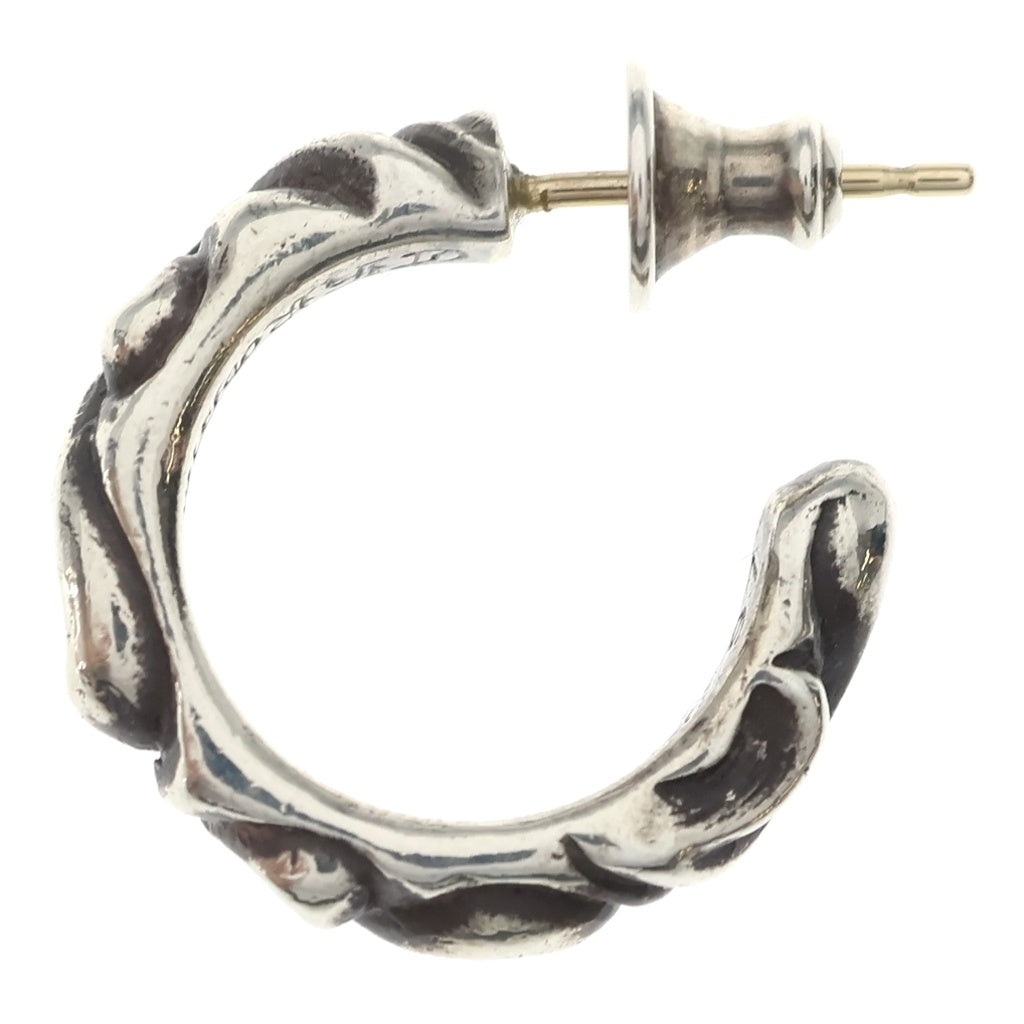 CHROME HEARTS(クロムハーツ) HOOP SCROOL スクロール フープピアス シルバー BCA102 レディース