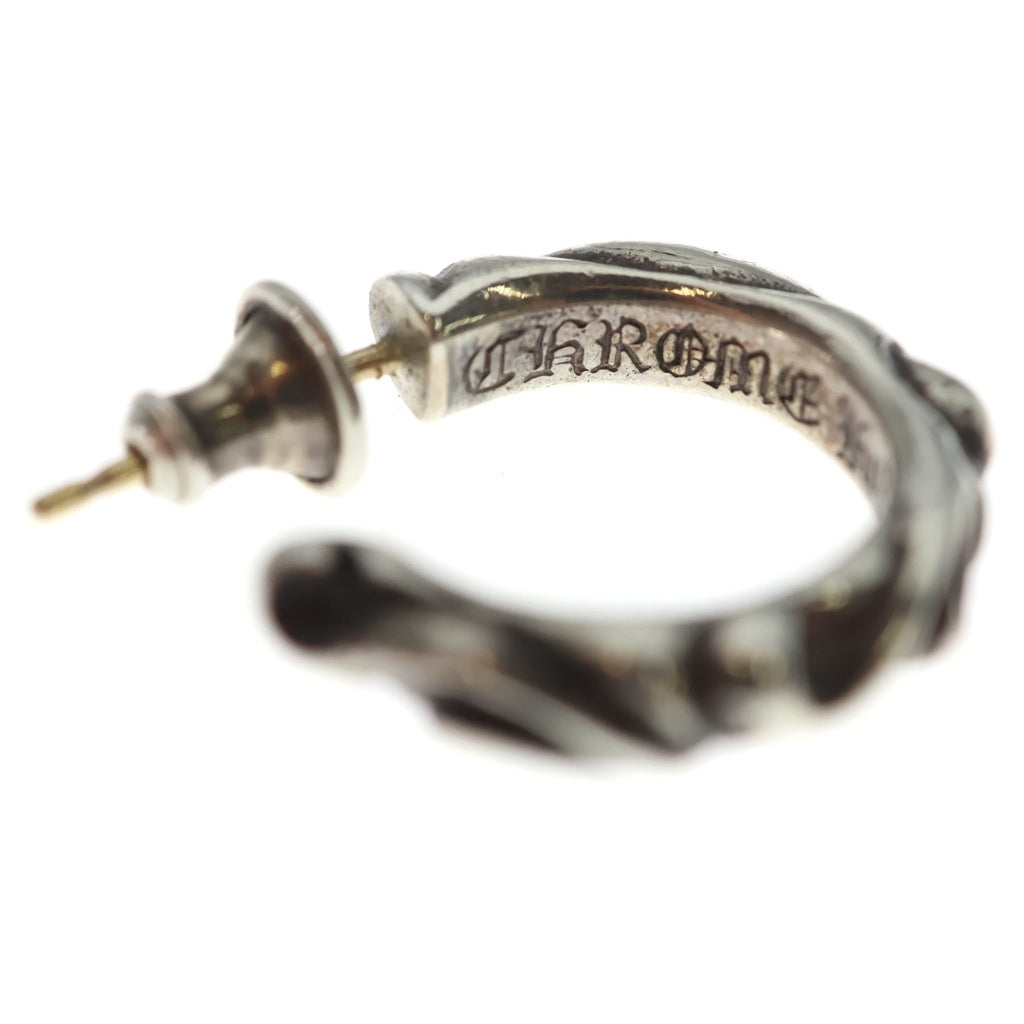 CHROME HEARTS(クロムハーツ) HOOP SCROOL スクロール フープピアス シルバー BCA102 レディース