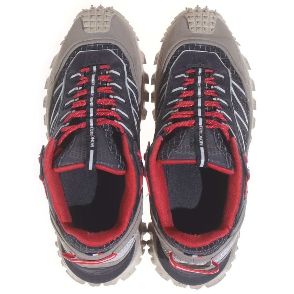 MONCLER(モンクレール) Trailglip GTX トレイルグリップGTX ビブラムソールレースアップトレッキングスニーカー グレー/レッド