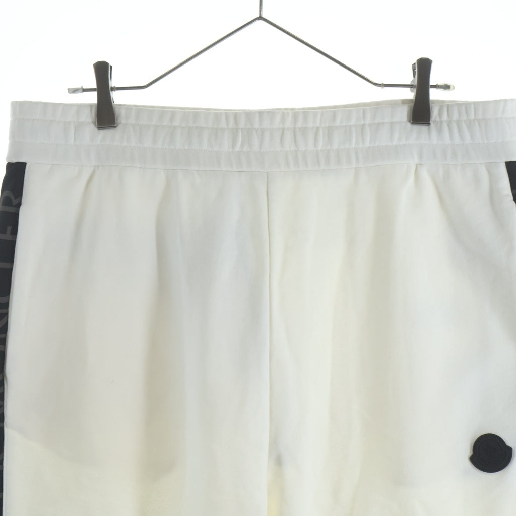 MONCLER(モンクレール) 22SS SWEAT BOTTOM Side Logo Print Sweatpants サイドロゴプリントスウェットパンツ H10918H00014 ホワイト