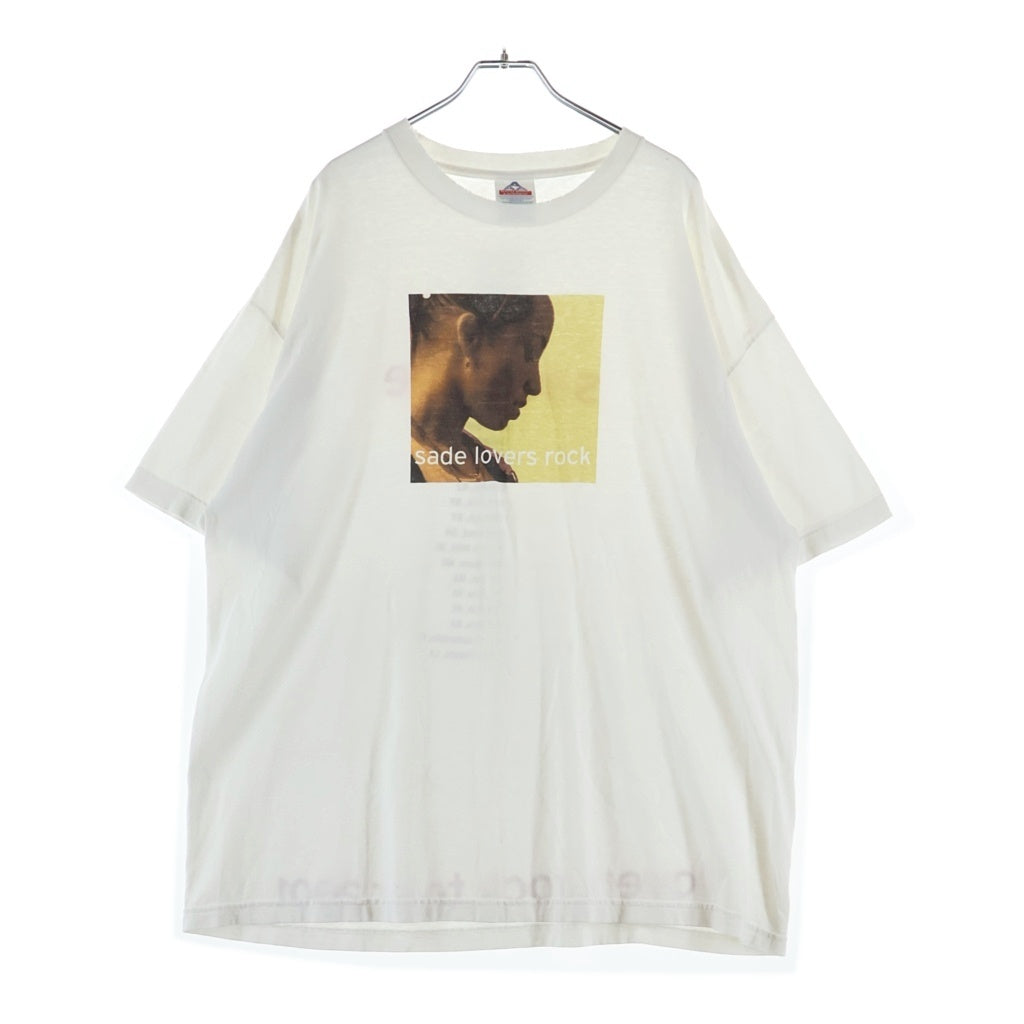 VINTAGE(ヴィンテージ) 00s SADE LOVER ROCK TOUR 2001 シャーデー ラバーロックツアー 両面プリント Tシャツ 半袖カットソー ホワイト