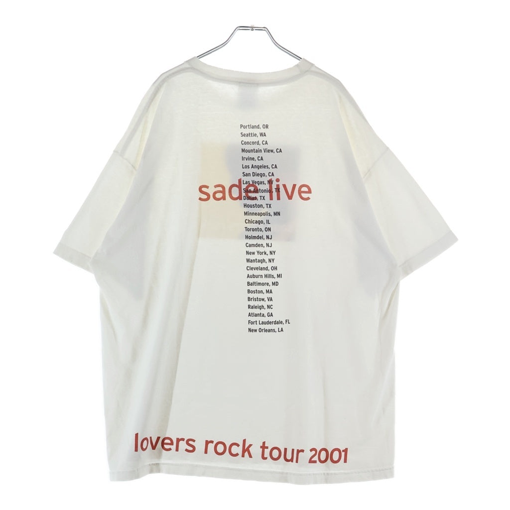 VINTAGE(ヴィンテージ) 00s SADE LOVER ROCK TOUR 2001 シャーデー ラバーロックツアー 両面プリント Tシャツ 半袖カットソー ホワイト