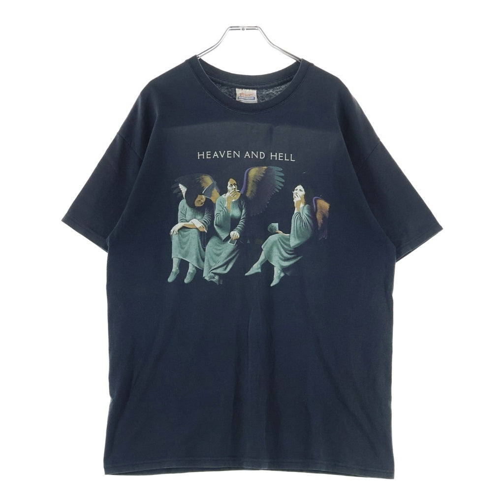 VINTAGE(ヴィンテージ) 00S BLACK SABBATH HEAVEN AND HELL ブラックサバス ヘブンアンドヘル 両面プリントクルーネック半袖Tシャツ ブラック