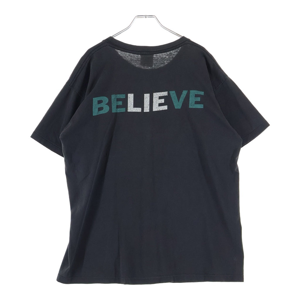 VINTAGE(ヴィンテージ) 90S MARILYN MANSON BELIEVE マリリンマンソン ビリーブ バンド マンソンタグ 半袖Tシャツ カットソー ブラック