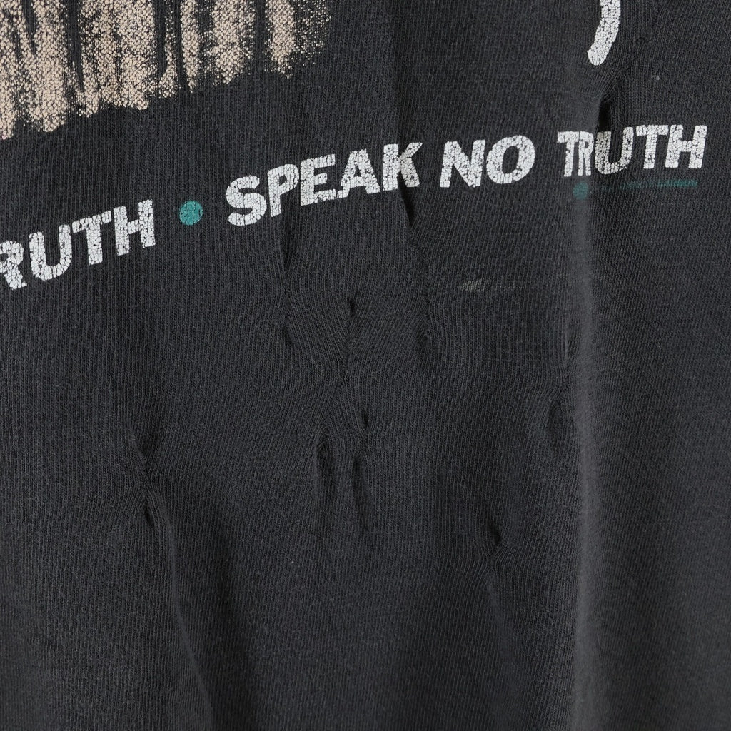 VINTAGE(ヴィンテージ) 90S MARILYN MANSON BELIEVE マリリンマンソン ビリーブ バンド マンソンタグ 半袖Tシャツ カットソー ブラック