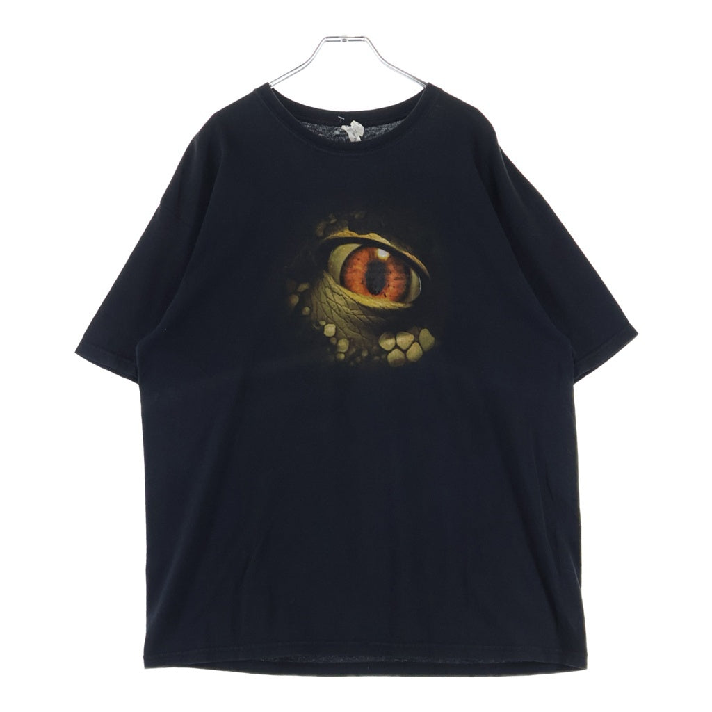 VINTAGE(ヴィンテージ) 90S WALKING WITH DINOSAURS DINO EYE T-Shirts ウォーキングウィズダイナソーズ フロントプリントクルーネック半袖Tシャツ ブラック