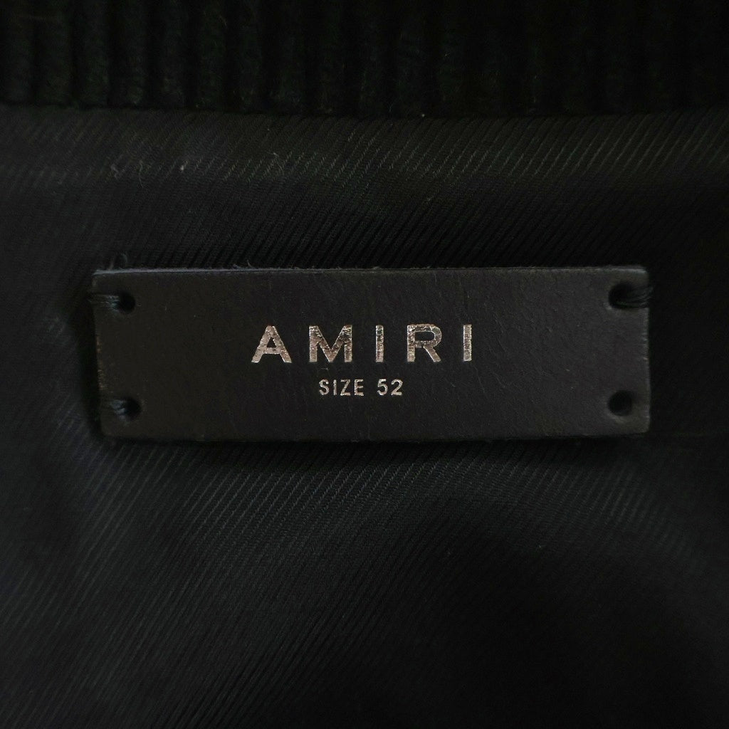 AMIRI(アミリ) Corduroy Bones Varsity Jacket コーデュロイボーンズバーシティジャケット SRPS23MOS010 ブラック/バーガンディ