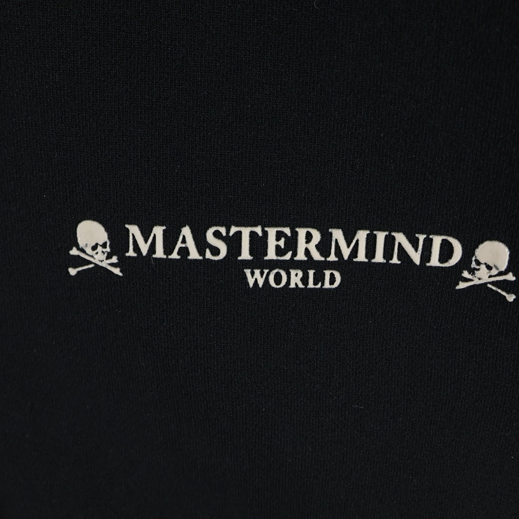 mastermind JAPAN(マスターマインドジャパン) 20AW Side Line Track Jacket サイドライントラックジャケット スカルロゴジップアップブルゾン MW20S05-BL033-605 ブラック/ベージュ