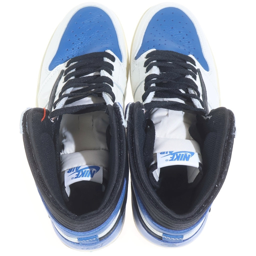 NIKE(ナイキ) ×TRAVIS SCOTT FRAGMENT AIR JORDAN1 RETRO HIGH OG SP トラヴィススコット フラグメント エアジョーダン1 ハイカットスニーカー US10/28.0cm DH3227-105