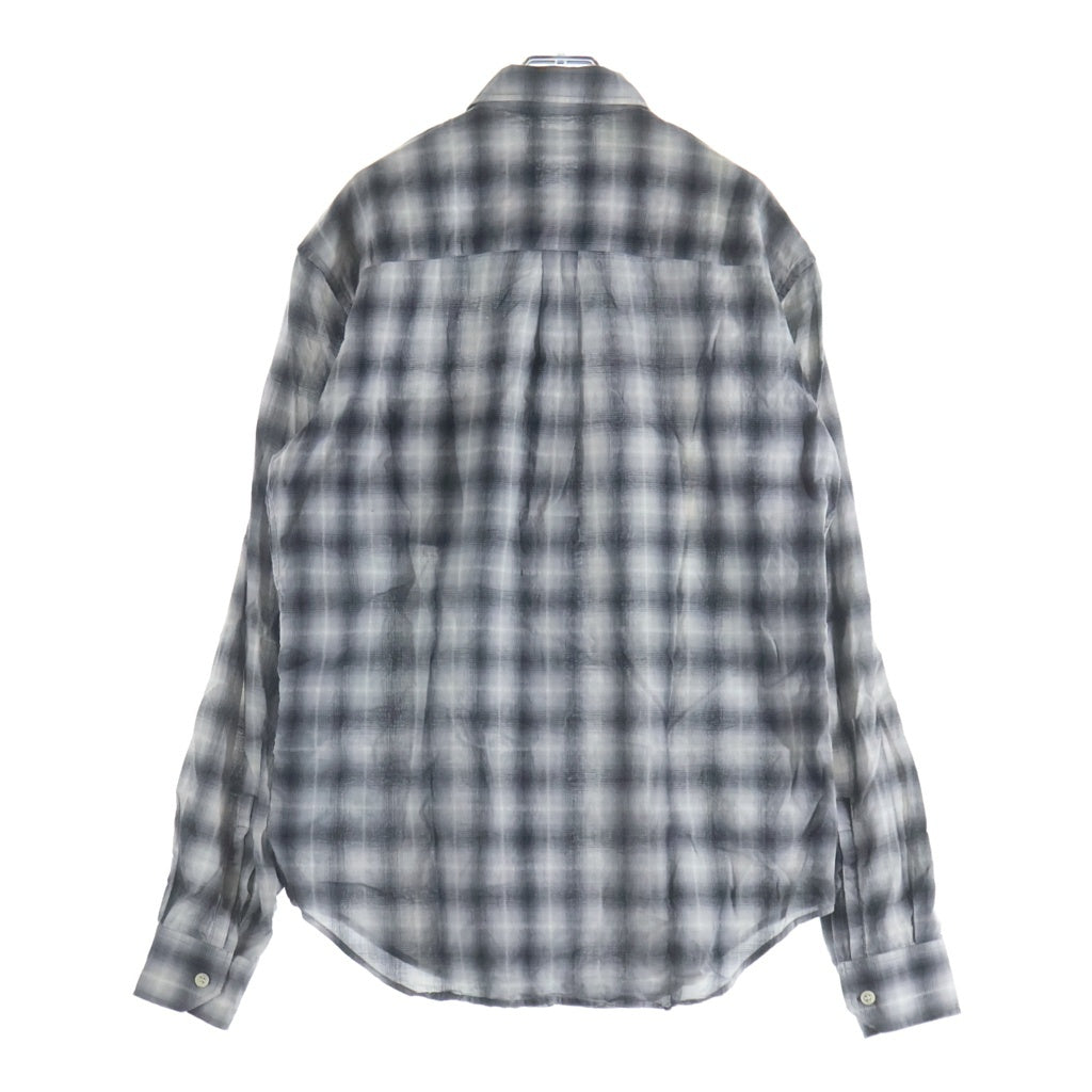 SAINT LAURENT PARIS(サンローランパリ) オンブレチェック 長袖シャツ 411620 Y540L ブラック