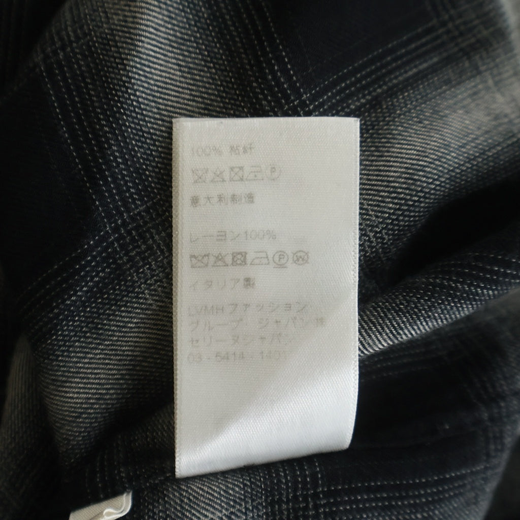 CELINE(セリーヌ) オンブレチェック 長袖シャツ 2C027054D ブラック