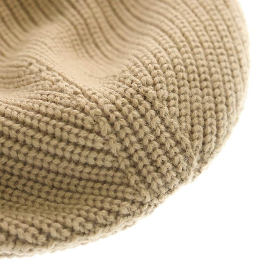 AMIRI(アミリ) 24AW MA BEANIE ロゴデザイン ニット帽 ビーニー 帽子 ベージュ AMHAEA1010