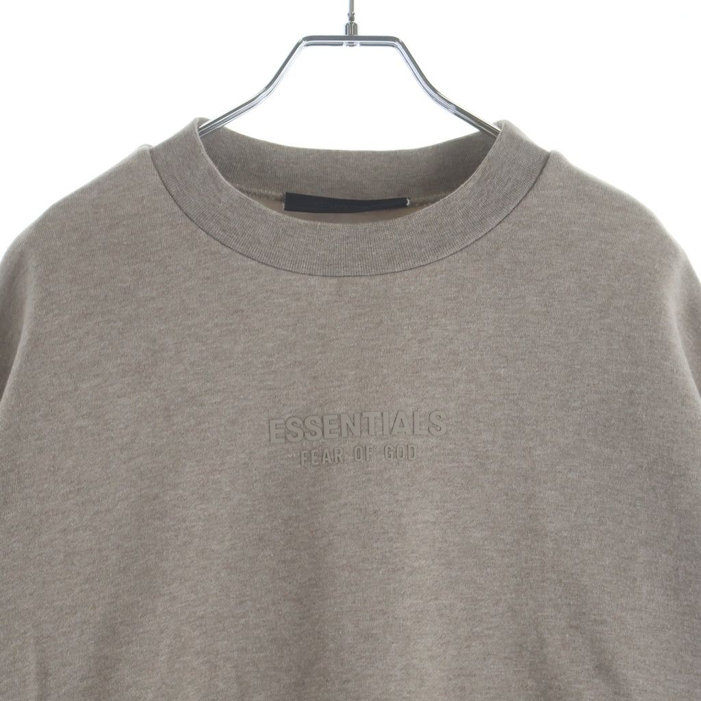 FEAR OF GOD ESSENTIALS(フィアオブゴッド エッセンシャルズ) Crewneck Sweatshirts クルーネックスウェットシャツ ラバーロゴスウェットトレーナー ブラウン