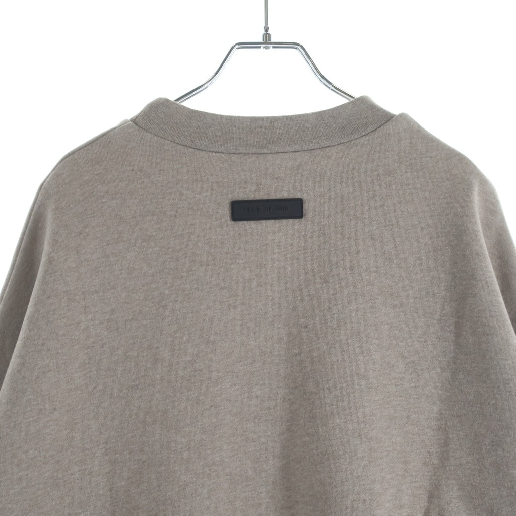 FEAR OF GOD ESSENTIALS(フィアオブゴッド エッセンシャルズ) Crewneck Sweatshirts クルーネックスウェットシャツ ラバーロゴスウェットトレーナー ブラウン