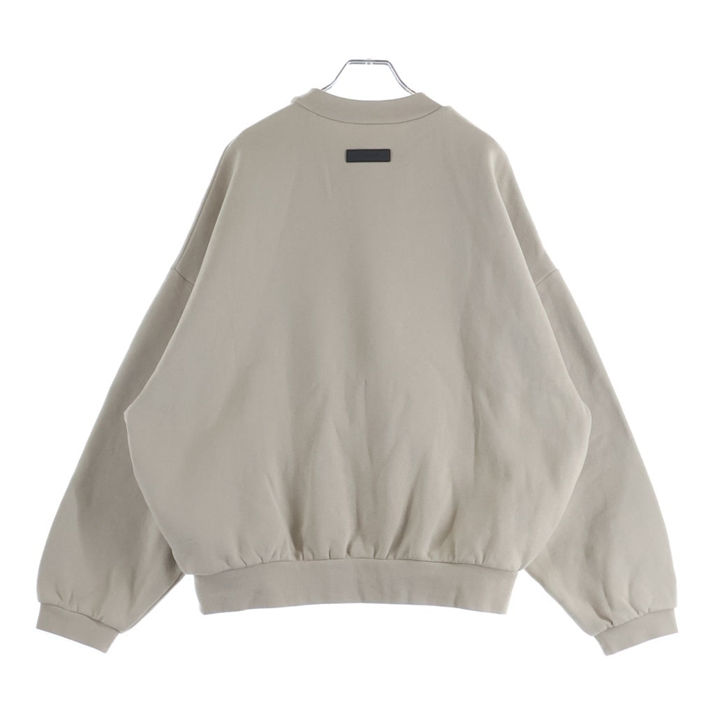 FEAR OF GOD ESSENTIALS(フィアオブゴッド エッセンシャルズ) Crewneck Sweatshirts クルーネックスウェットシャツ ラバーロゴスウェットトレーナー ベージュ