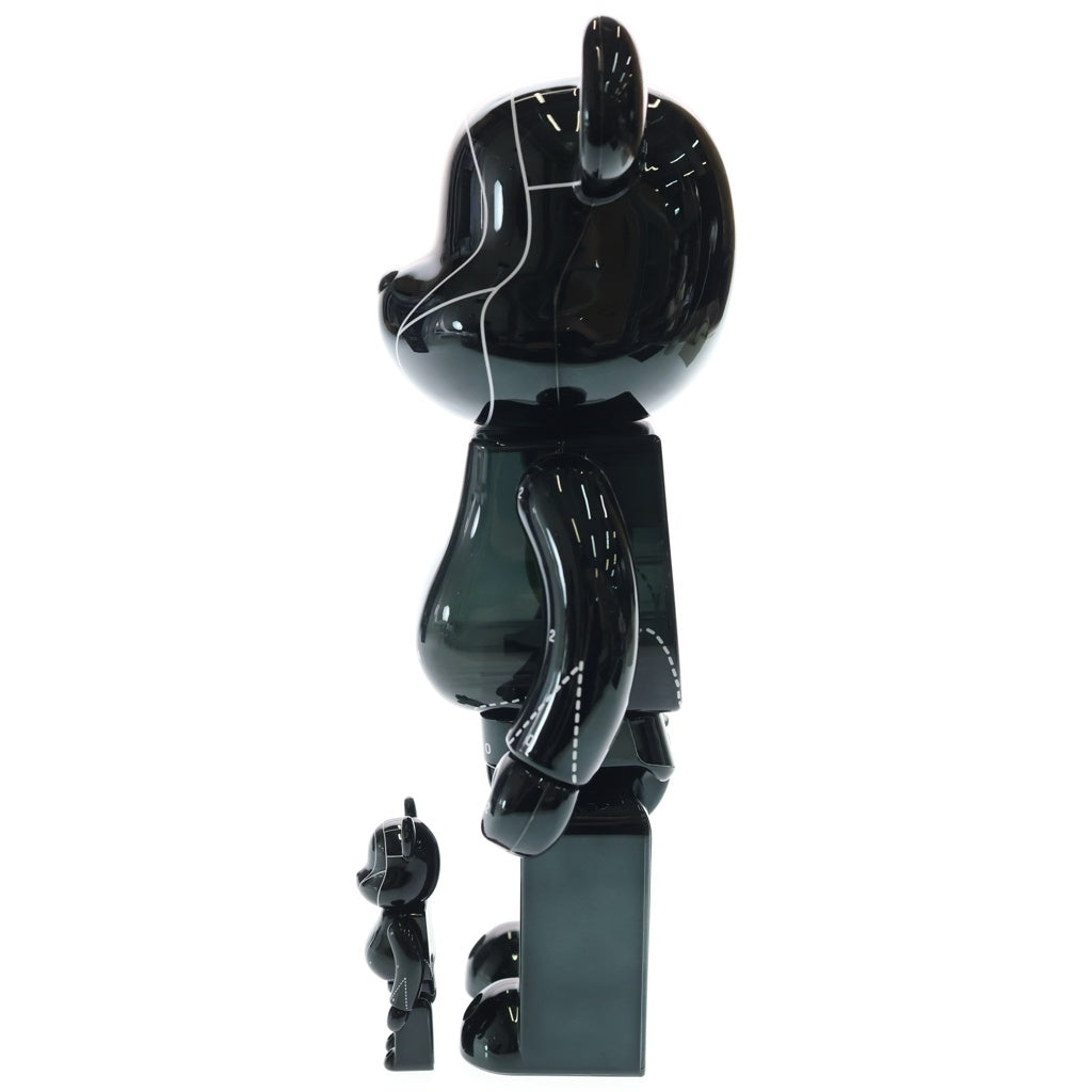 MEDICOM TOY(メディコムトイ) Bearbrick× Emotionally Unavailable × Neighborhood 100% 400% ベアブリック エモーショナリー アンアベイラブル ネイバーフッド フィギュア ブラック