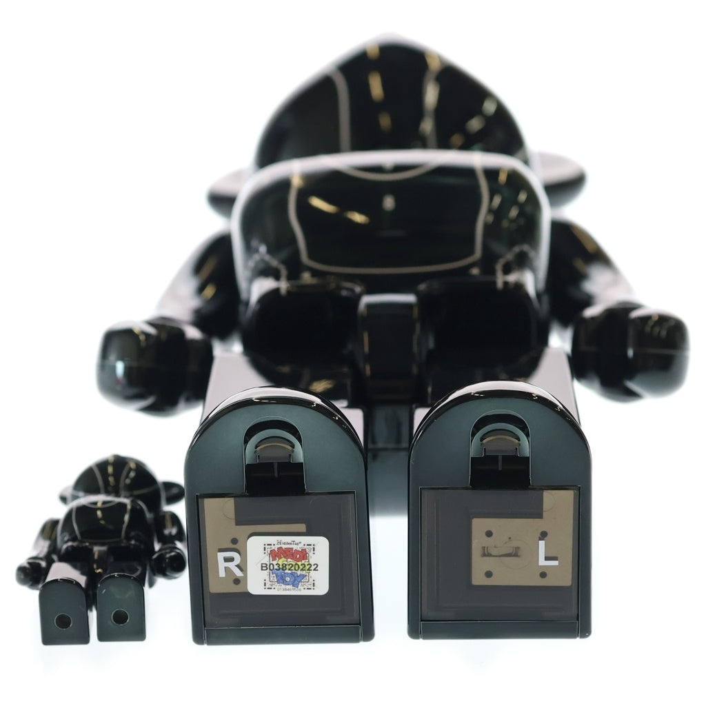 MEDICOM TOY(メディコムトイ) Bearbrick× Emotionally Unavailable × Neighborhood 100% 400% ベアブリック エモーショナリー アンアベイラブル ネイバーフッド フィギュア ブラック