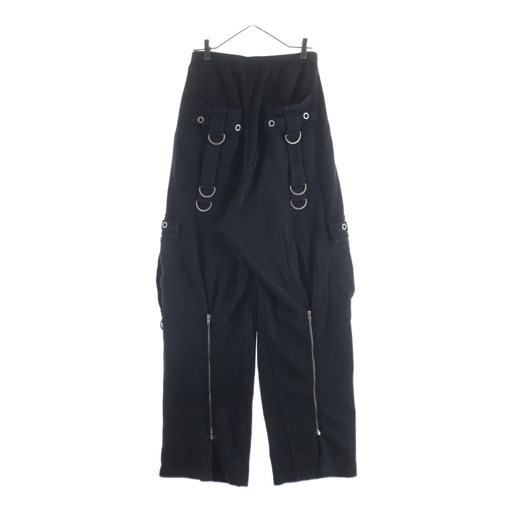BALENCIAGA(バレンシアガ) 26SS Sweatpants Faded Washed Black Dリングカーゴスウェットパンツフェイデットウォッシュドブラック ドローストリングカーゴスウェットパンツ 858141 TSVK6