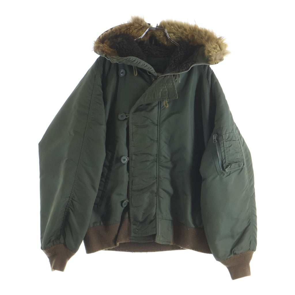 ALPHA INDUSTRIES(アルファ インダストリーズ) N-2B ミリタリー ジップアップ ファー フライト ジャケット カーキ MIL-J-6278G