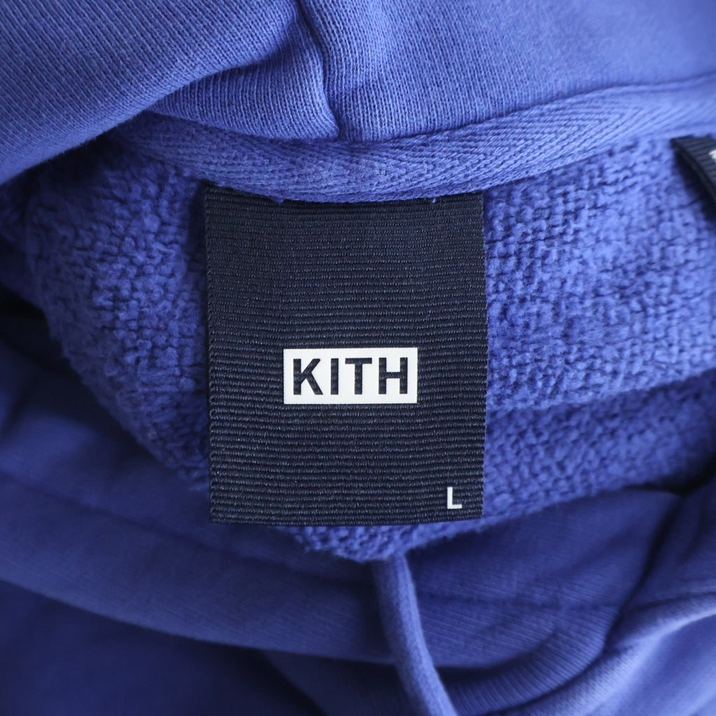 KITH(キス) Williams 3 Hoodie ウィリアムズ 3 フーディ プルオーバーパーカー スウェット ブルー KHM030941