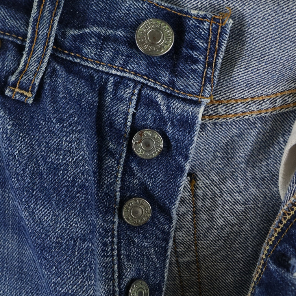 Levi's(リーバイス) 70s VINTAGE 501 BIG E後期 ボタン裏 6 USA製 ボタンフライストレートデニムパンツ インディゴ