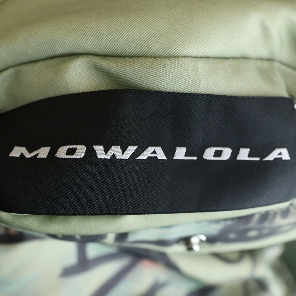 Mowalola(モワローラ) 25AW GRAFFITI BOMBER JACKET グラフィック ボンバージャケット カーキ