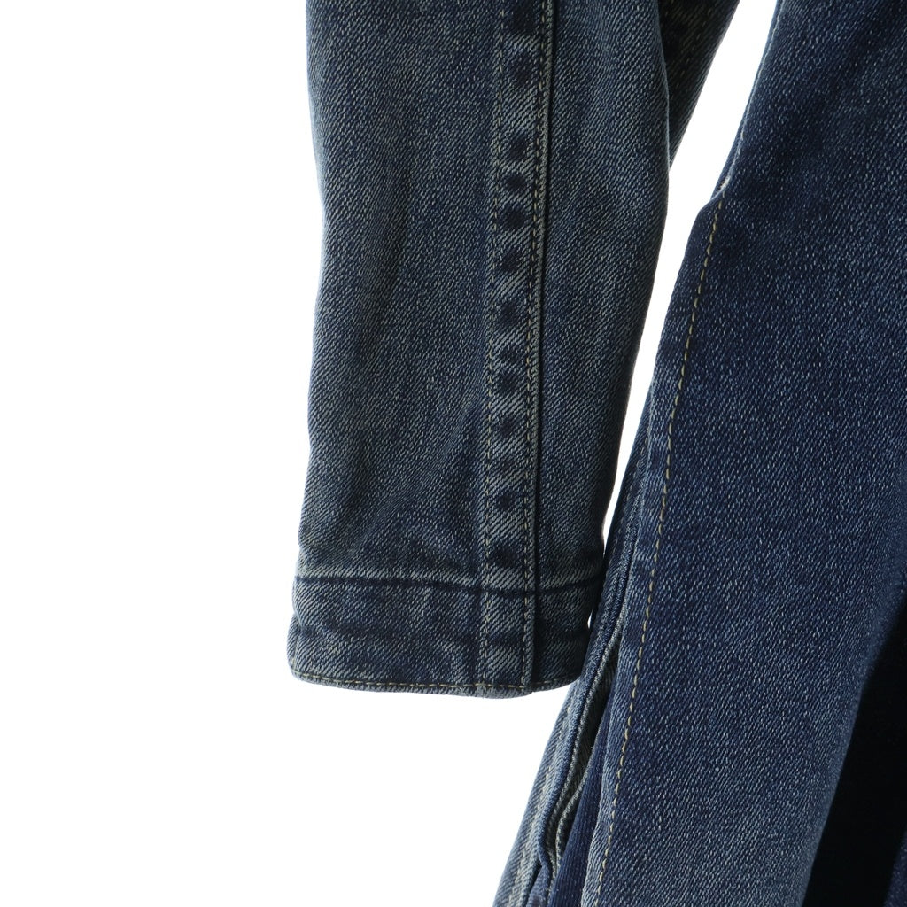 DIESEL(ディーゼル) Maxi dress in Rehab denim ジップアップ 長袖リハブデニム ロング ドレス ワンピース レディース インディゴ A19213