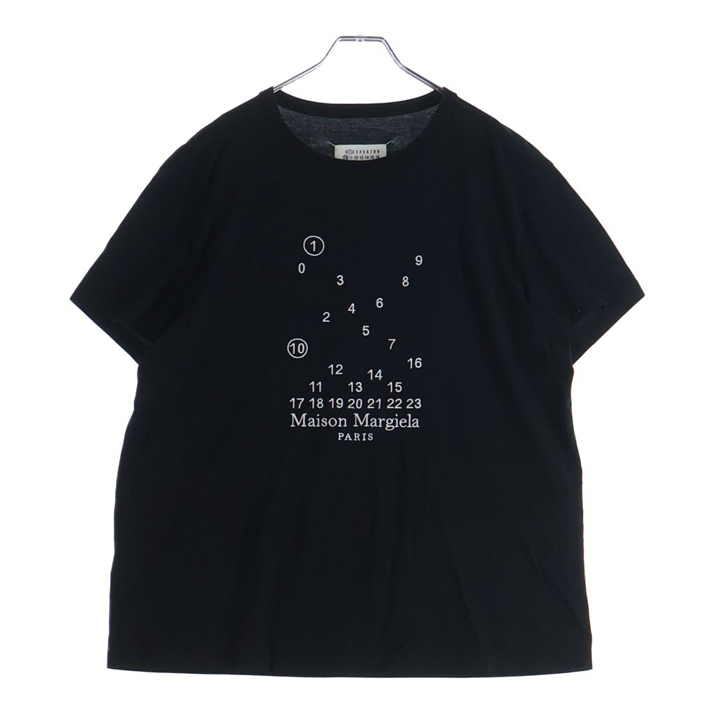 Maison Margiela(メゾンマルジェラ) 23SS T-Shirt ロゴ刺繍 半袖Tシャツ ブラック S50GC0684 S22816