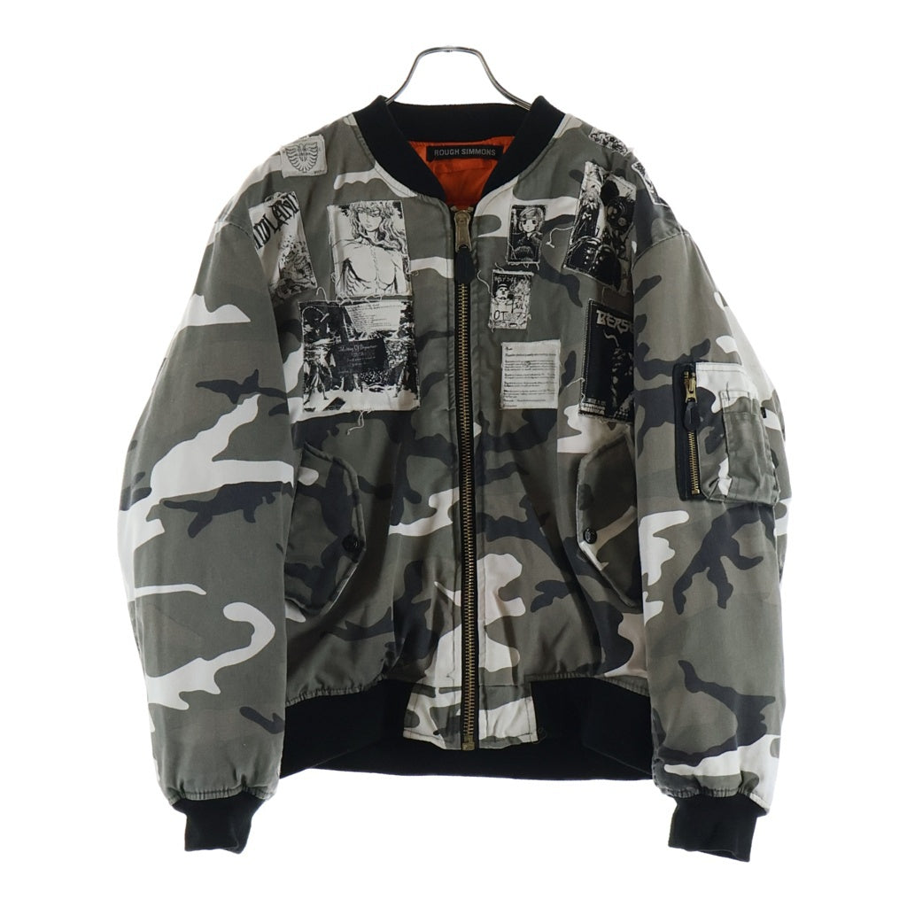 NO BRAND(ノーブランド) Rough Simmons Berserk Bomber Jacket ベルセルク ボンバージャケット グレー 43624