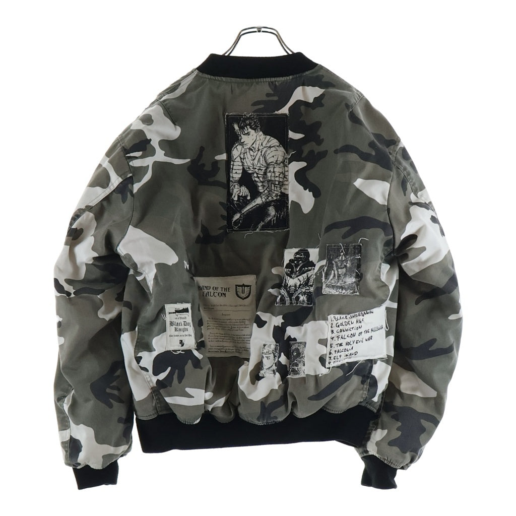NO BRAND(ノーブランド) Rough Simmons Berserk Bomber Jacket ベルセルク ボンバージャケット グレー 43624