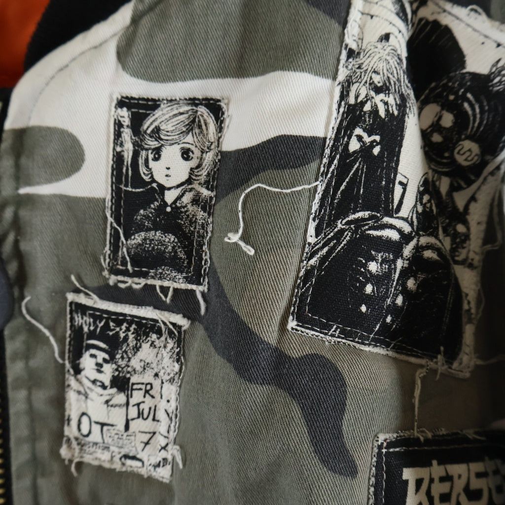 NO BRAND(ノーブランド) Rough Simmons Berserk Bomber Jacket ベルセルク ボンバージャケット グレー 43624