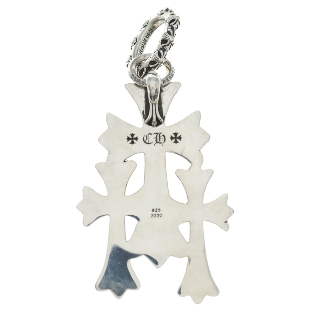 CHROME HEARTS(クロムハーツ) 3 CH CRS LRG トリプルCHクロス ラージ ペンダントトップ シルバー