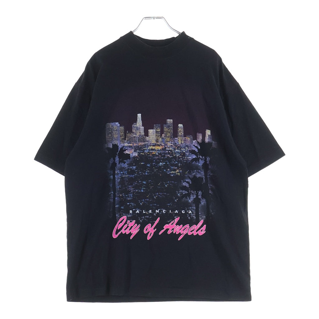 BALENCIAGA(バレンシアガ) 25SS City of Angels シティオブエンジェルス 半袖Tシャツ カットソー 764235 TSVR2 ブラック