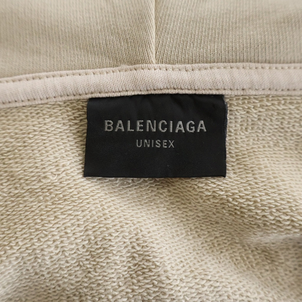 BALENCIAGA(バレンシアガ) METAL BB ZIP HOODIE メタルBB ジップアップフーディ パーカー 767857 TPVL4 ベージュ