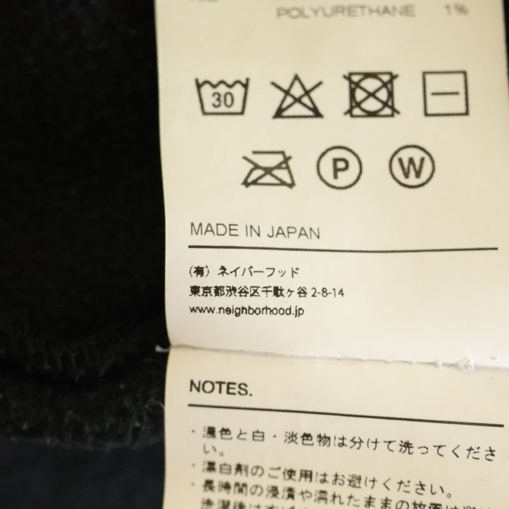 NEIGHBORHOOD(ネイバーフッド) 21AW TEC FLEECE/E-CREW LS フリース クルーネック トレーナー ブラック 212OKNH-CSM01