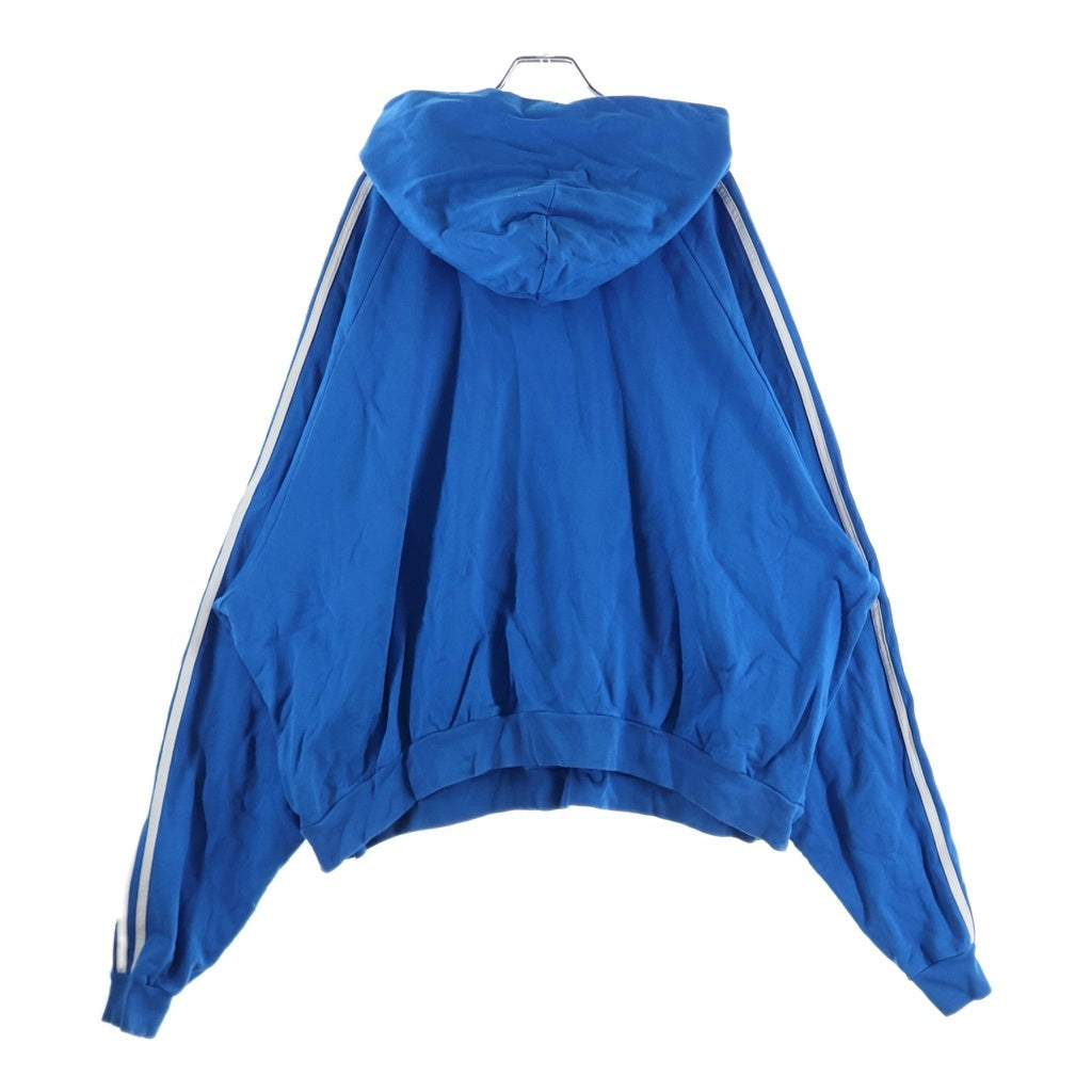BALENCIAGA(バレンシアガ) 22AW ×adidas Hoodie Large Fit プルオーバー パーカー フーディー スウェット ブルー 729322 TNVN2