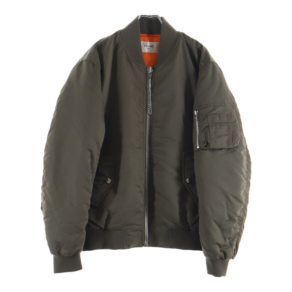 CELINE(セリーヌ) BACK LOGO BOMBER JACKET 2W426396E バックロゴ ナイロンボンバージャケット ベージュ