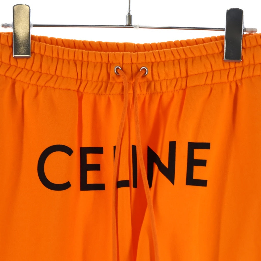 CELINE(セリーヌ) LOOSE COTTON JOGGER SWEAT PANTS 2Z056052H フロントロゴプリント スウェットジョガーパンツ オレンジ