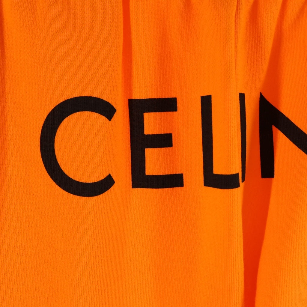 CELINE(セリーヌ) LOOSE COTTON JOGGER SWEAT PANTS 2Z056052H フロントロゴプリント スウェットジョガーパンツ オレンジ