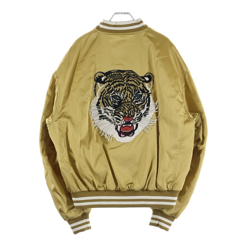 CELINE(セリーヌ) TIGER SATIN TEDDY JACKET 2W866497M バックタイガー サテンテディジャケット ゴールド